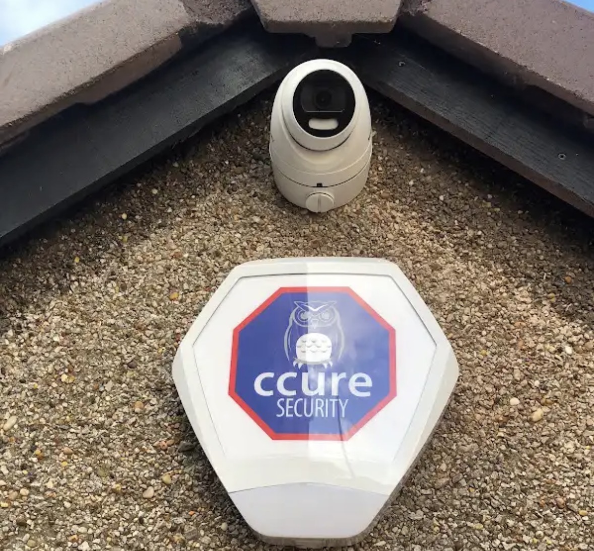 Cecure branded bell box and dome CCTV camera